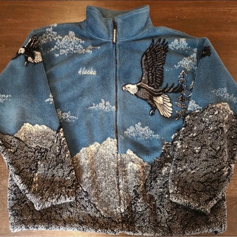 Alaska Eagle Graphic Fleece Jacket